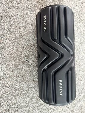 PVOLVE Black Textured Foam Roller for Muscle Relief